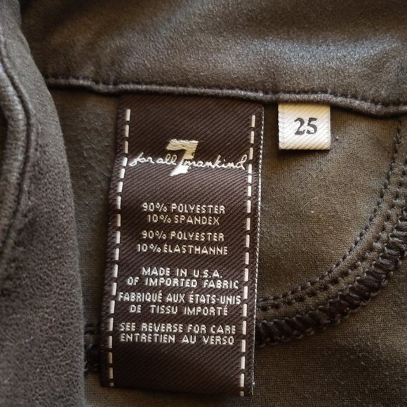 7 for all mankind skinny pants size 25 - Picture 7 of 7